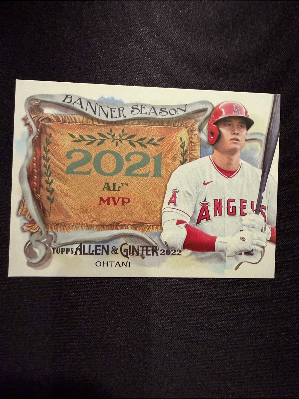 2021 AL MVP Banner Season Shohei Ohtani Allen & Ginter Card